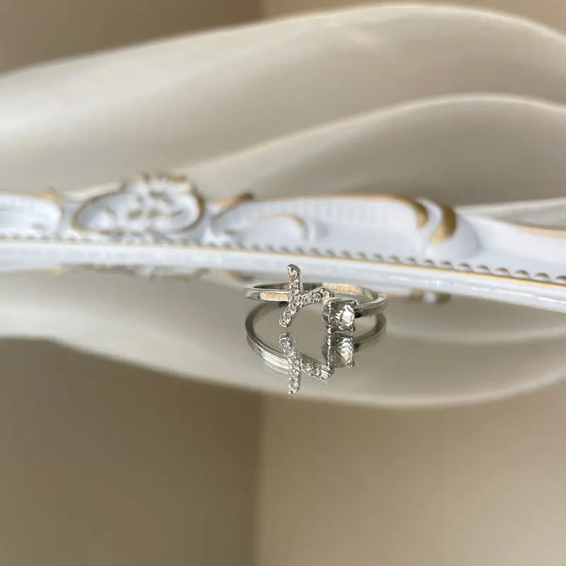 Adjustable Bright Letter Ring