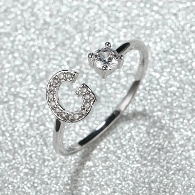 Adjustable Bright Letter Ring