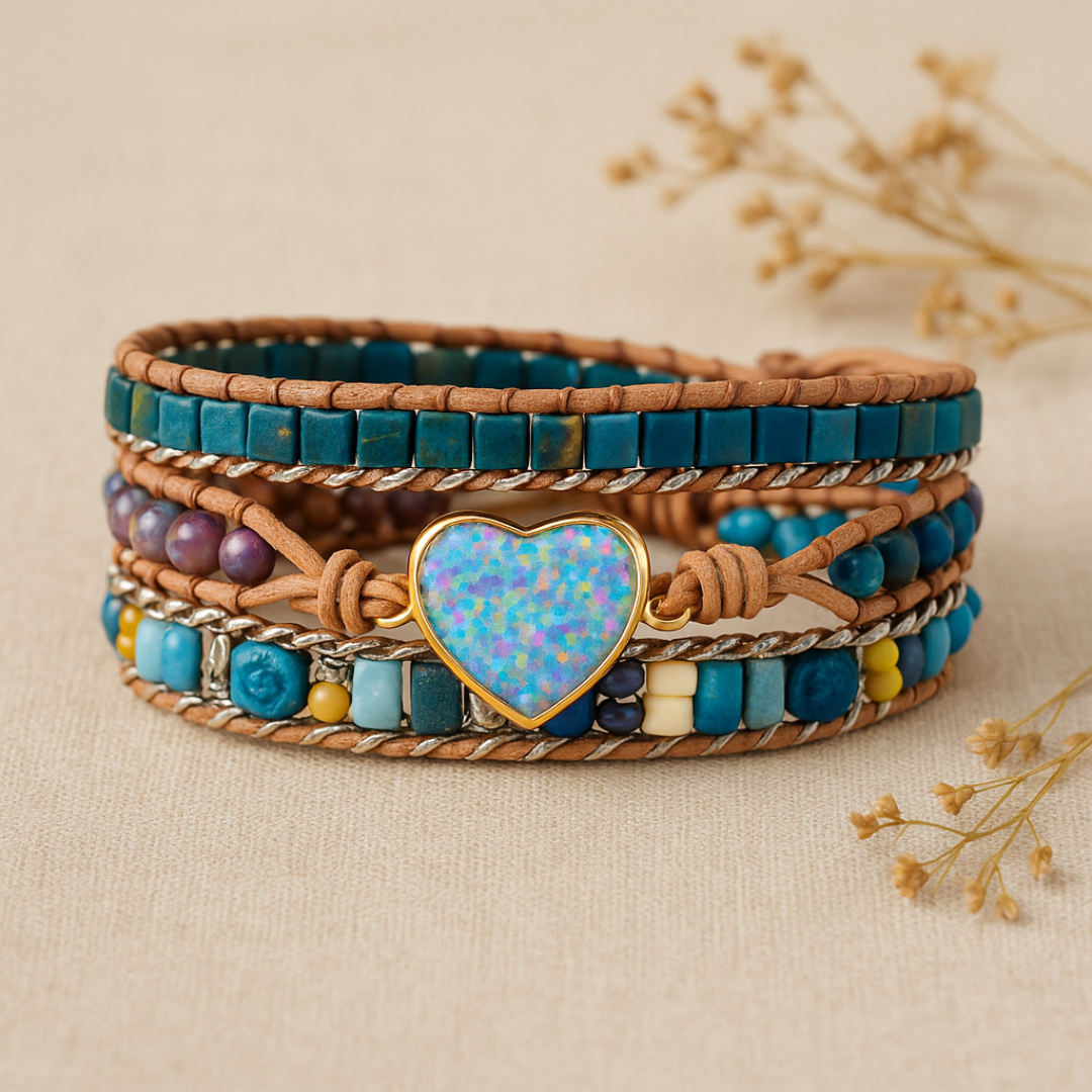 Intense Opal Love Bracelet