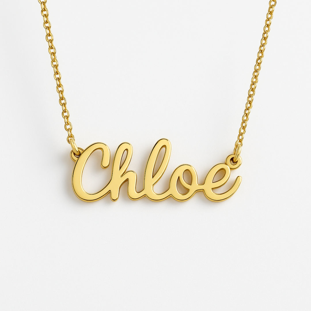 Gold Signature Custom Necklace