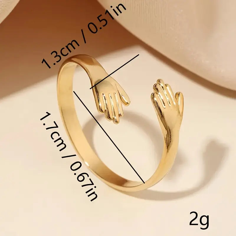 Adjustable Wide Hug Ring