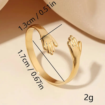 Adjustable Wide Hug Ring