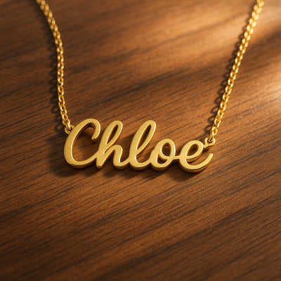 Gold Signature Custom Necklace