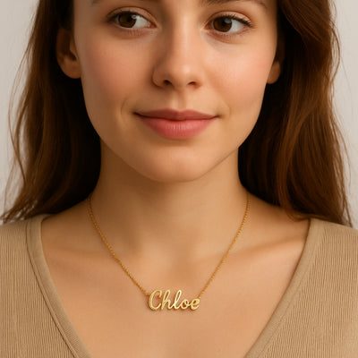 Gold Signature Custom Necklace