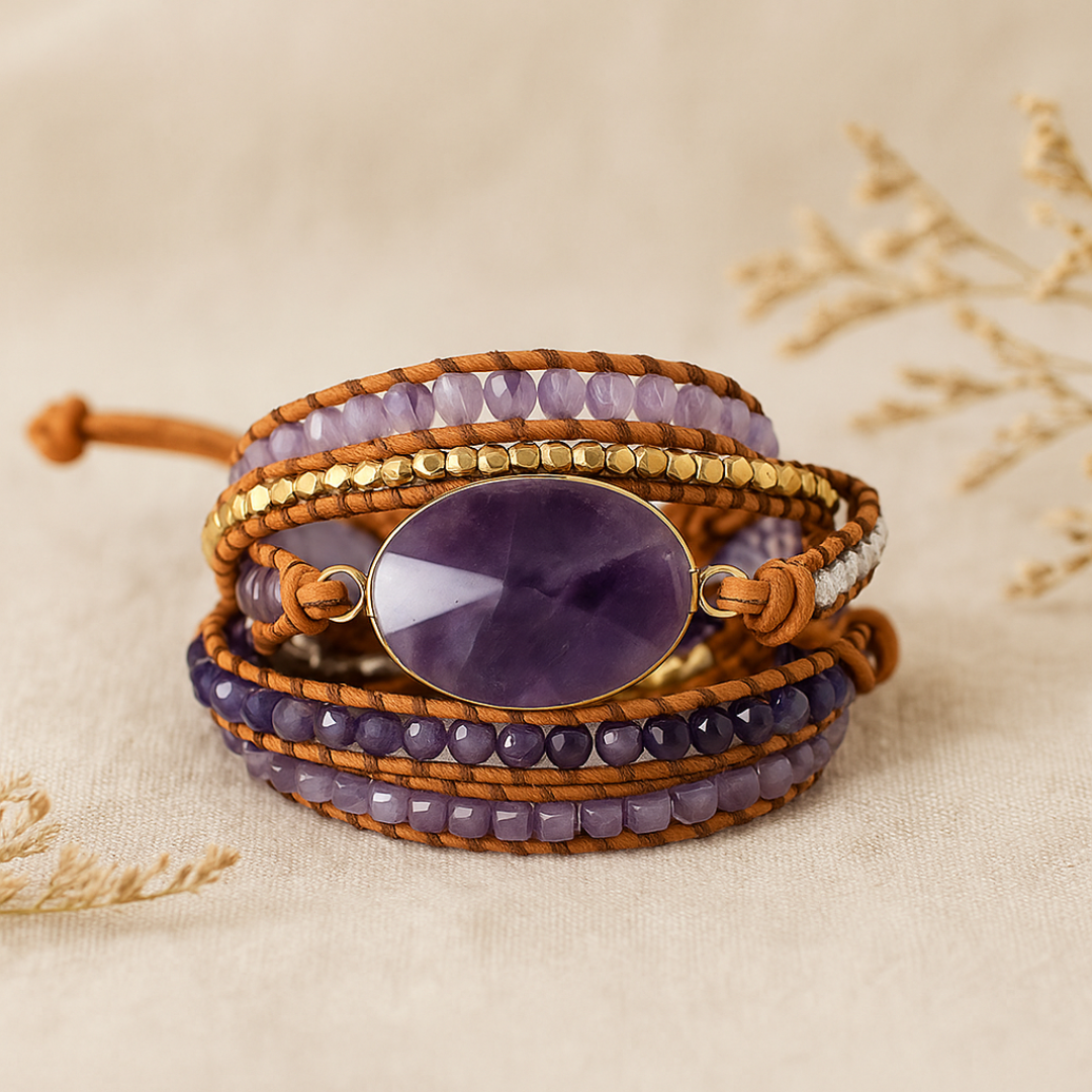 Amethyst Imperial Wrap Bracelet