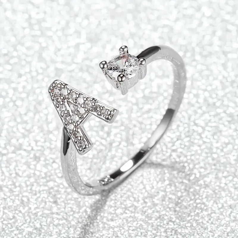 Adjustable Bright Letter Ring