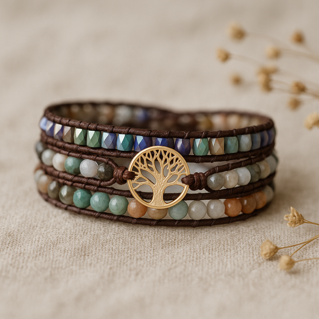 Jasper Tree of Life Bracelet