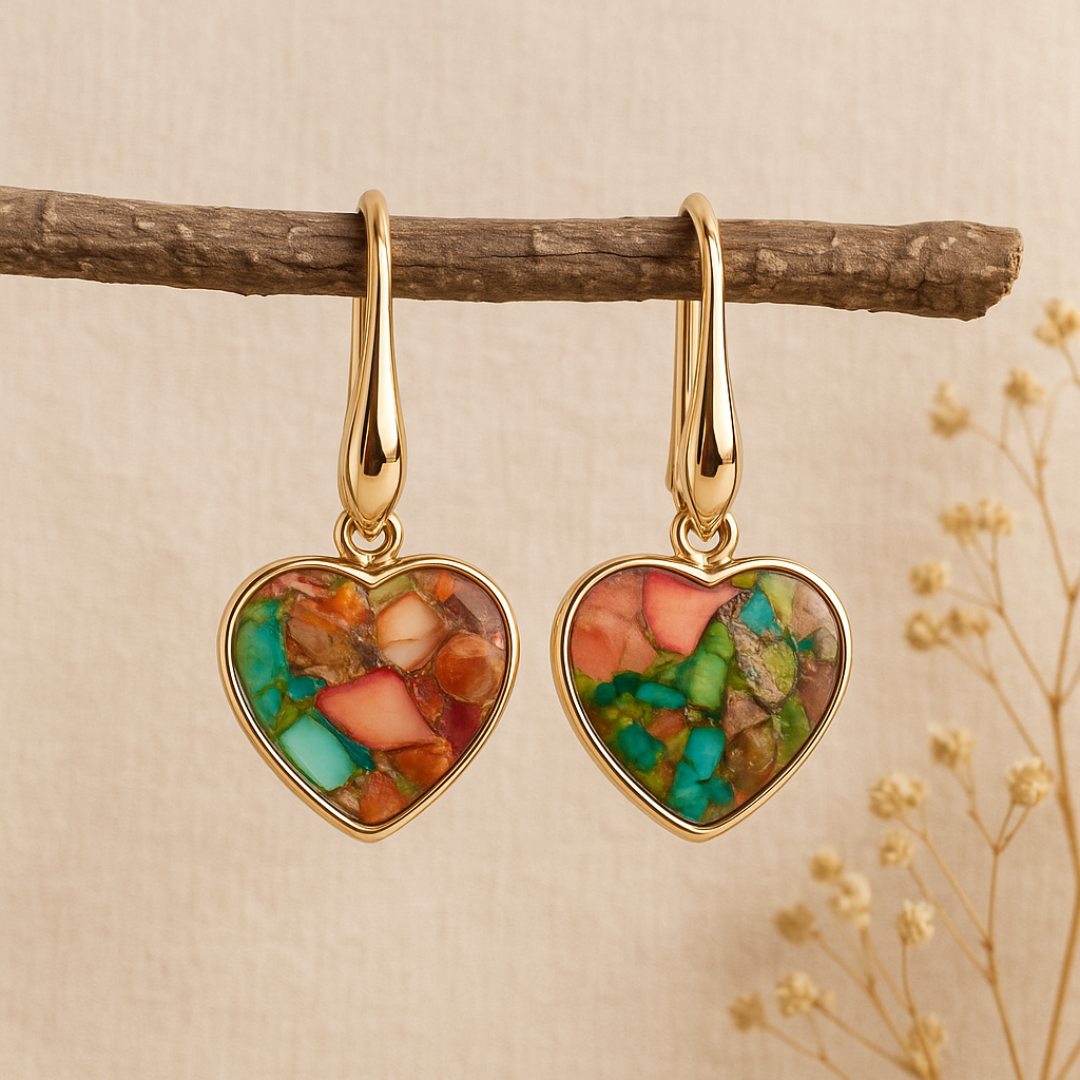 Imperial Jasper Love Earrings