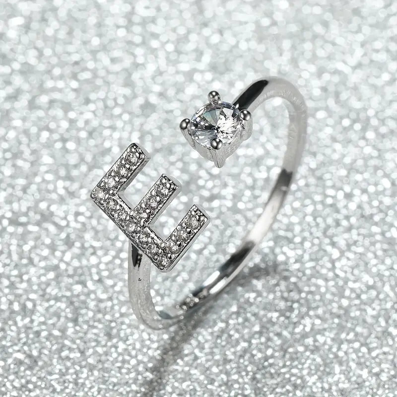 Adjustable Bright Letter Ring