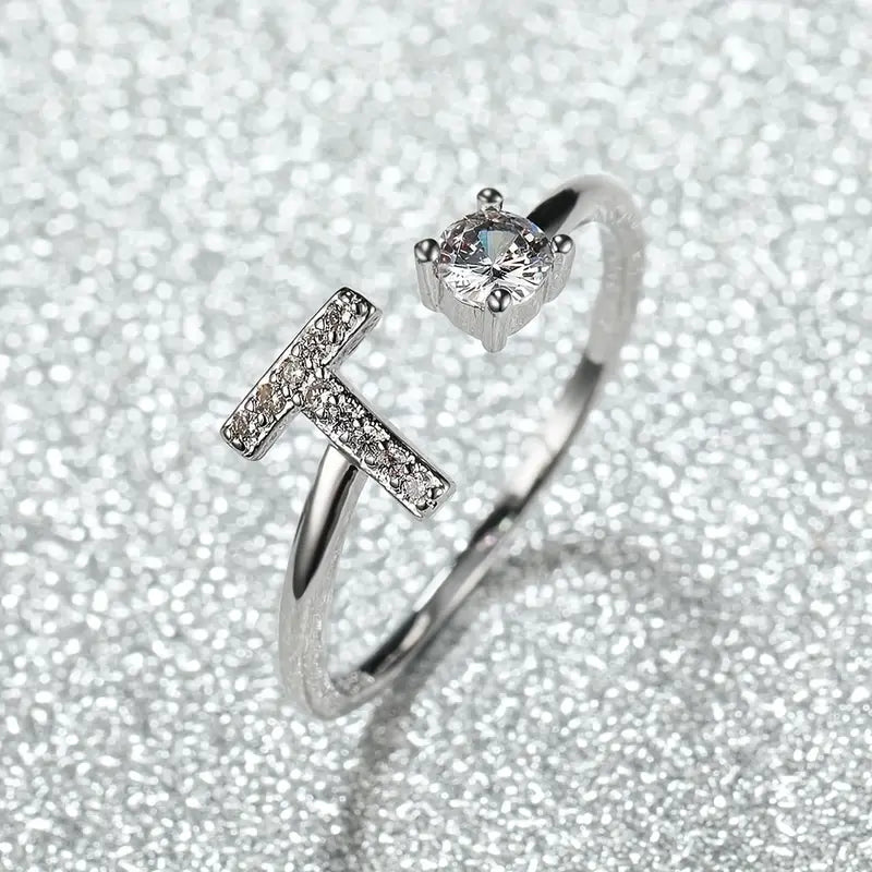 Adjustable Bright Letter Ring