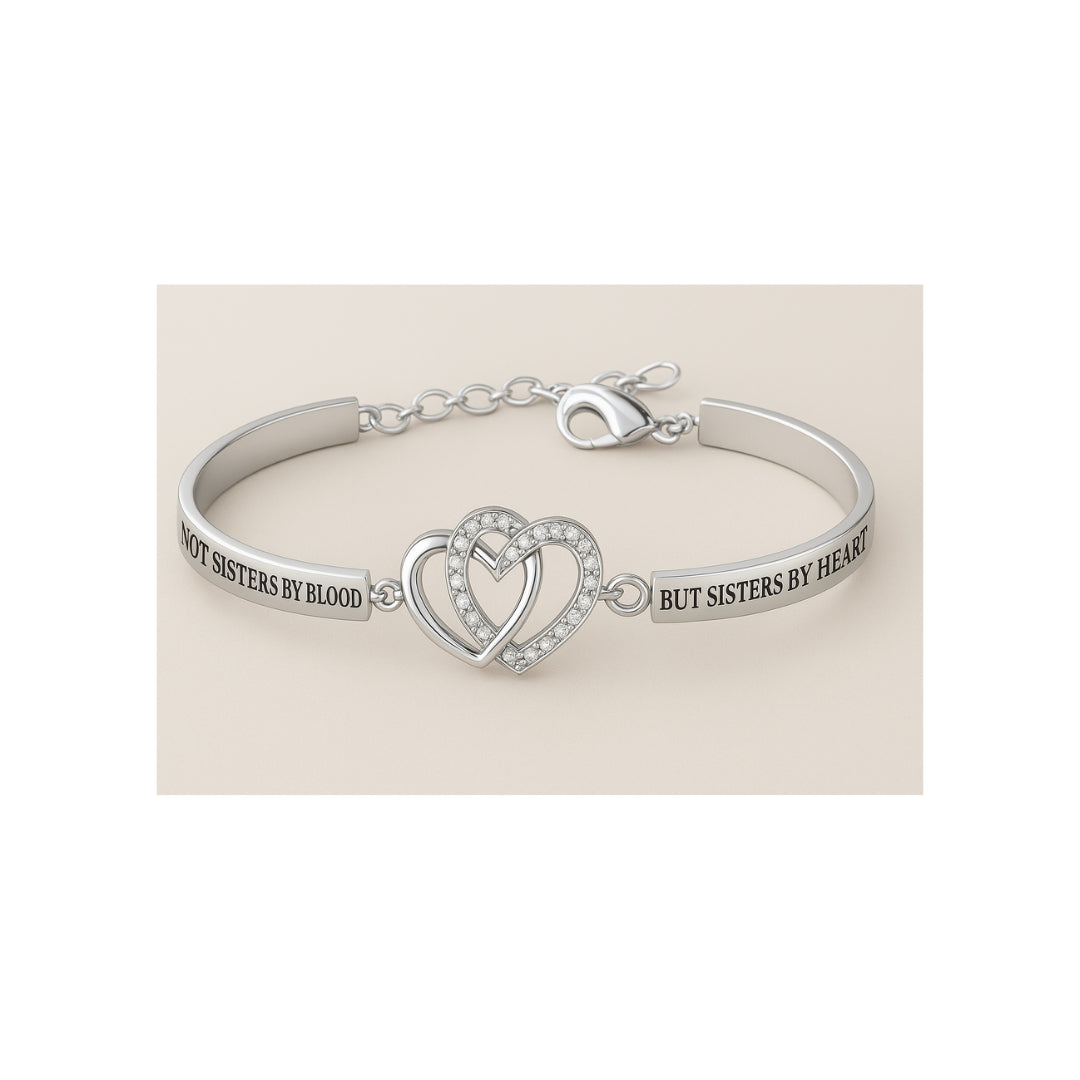 Sisters by Heart – Double Heart Bracelet