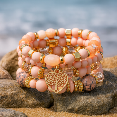 Blush Harmony Tree of Life Bracelet