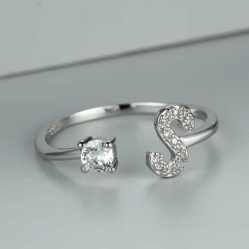 Adjustable Bright Letter Ring