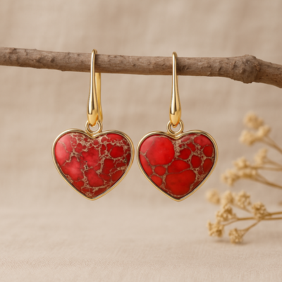 Jasper Love Drop Earrings