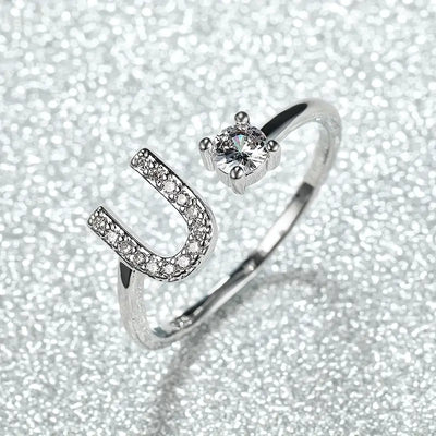 Adjustable Bright Letter Ring