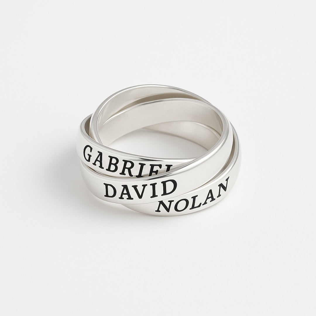 Signature Spiral Silvered Ring
