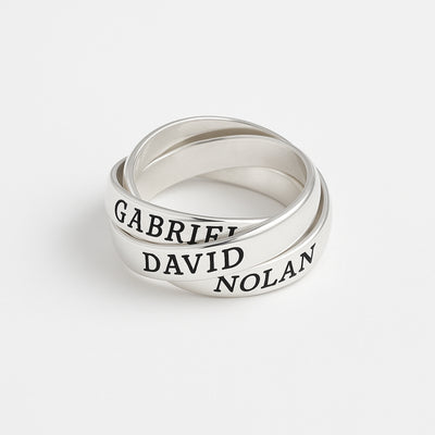 Signature Spiral Silvered Ring