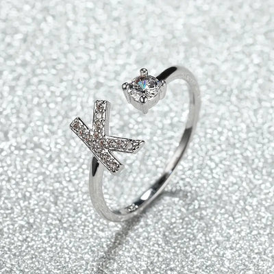 Adjustable Bright Letter Ring