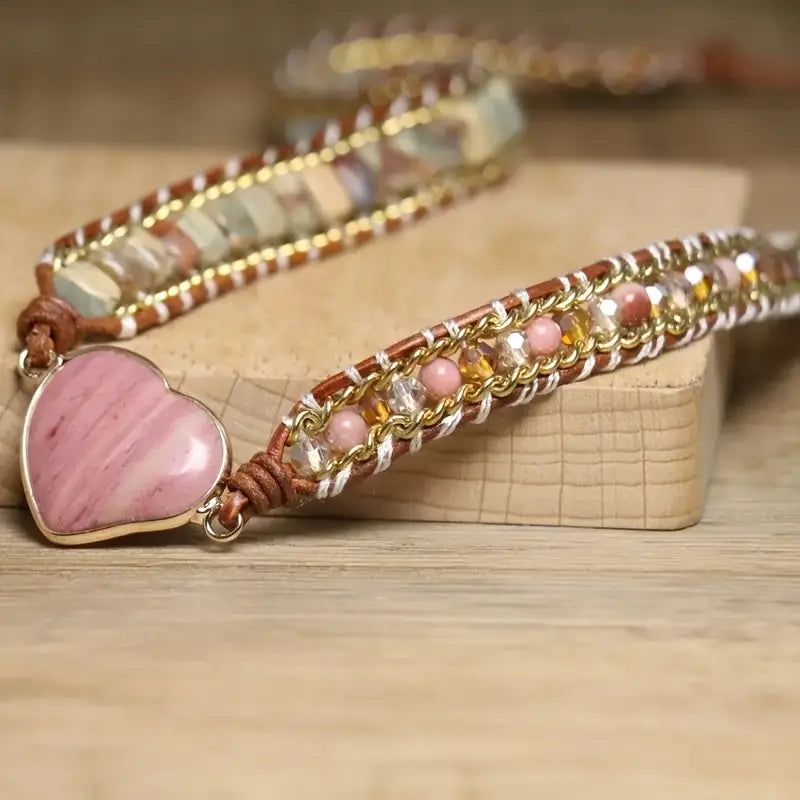 Pink Heart Harmony Bracelet