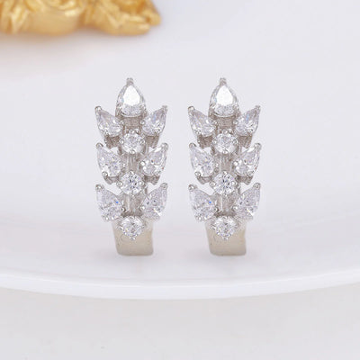 Zirconia Silver Earrings