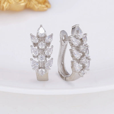 Zirconia Silver Earrings