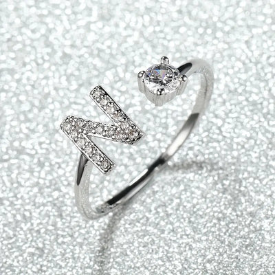 Adjustable Bright Letter Ring