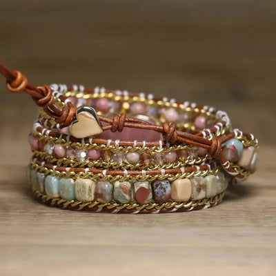 Pink Heart Harmony Bracelet