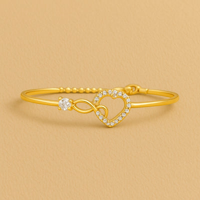 Infinity Knotted Heart Bright Bracelet