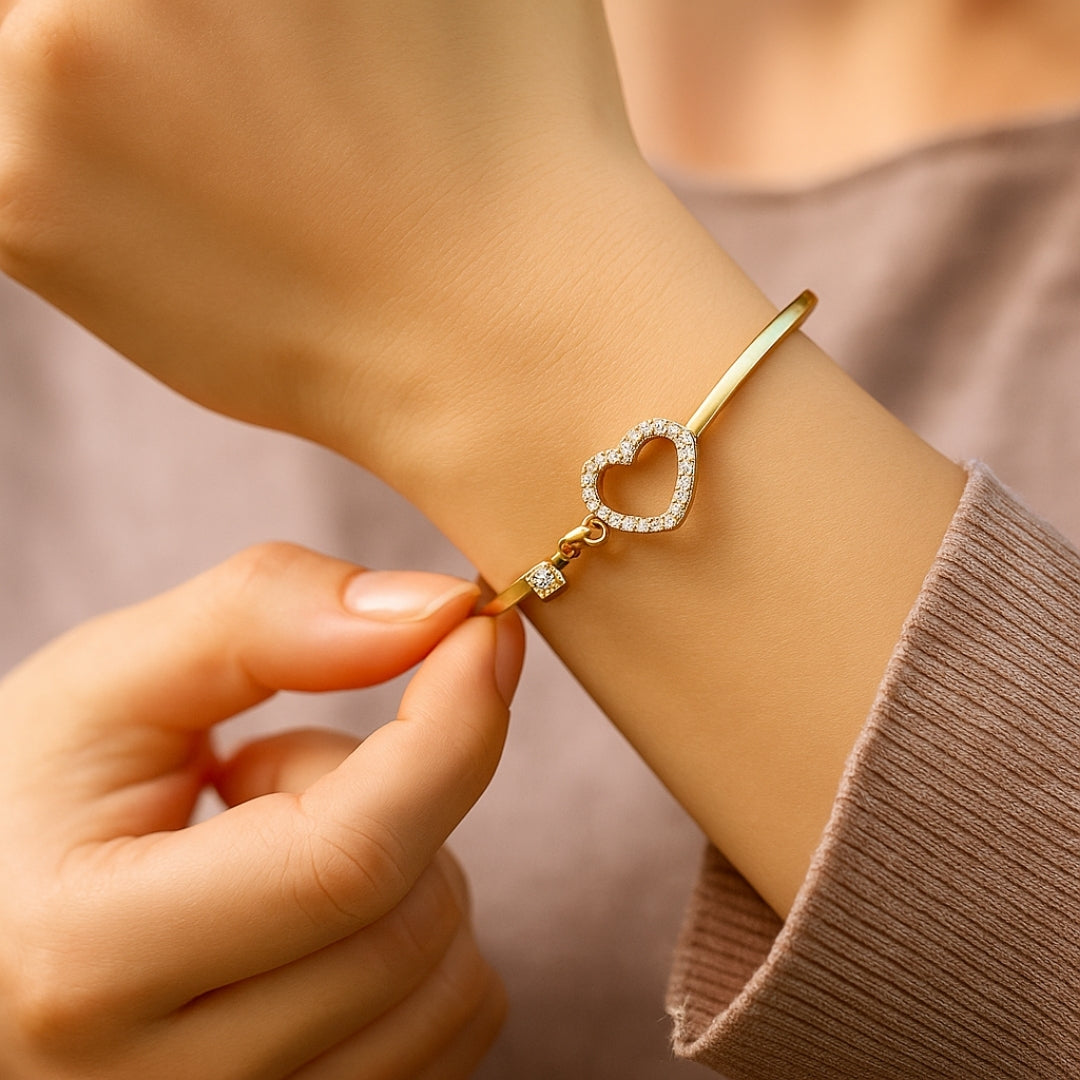 Infinity Knotted Heart Bright Bracelet