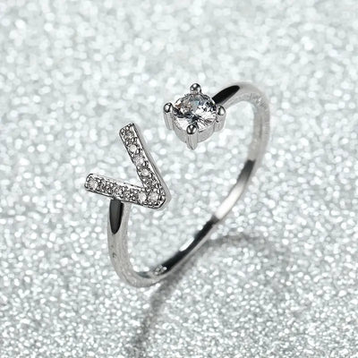 Adjustable Bright Letter Ring