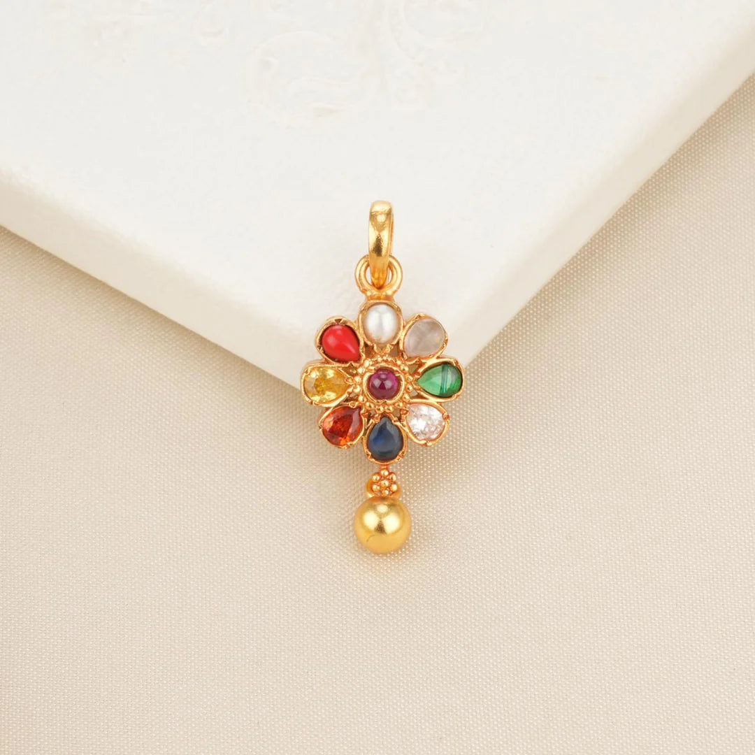 Colorful Crystal Flower Gold Earrings