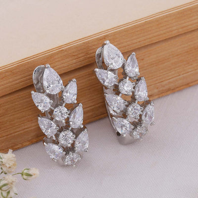 Zirconia Silver Earrings