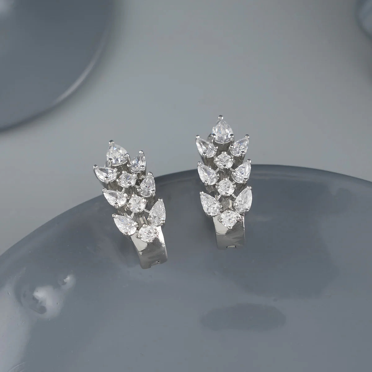 Zirconia Silver Earrings