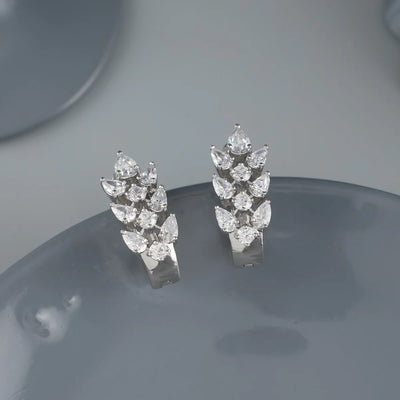 Zirconia Silver Earrings