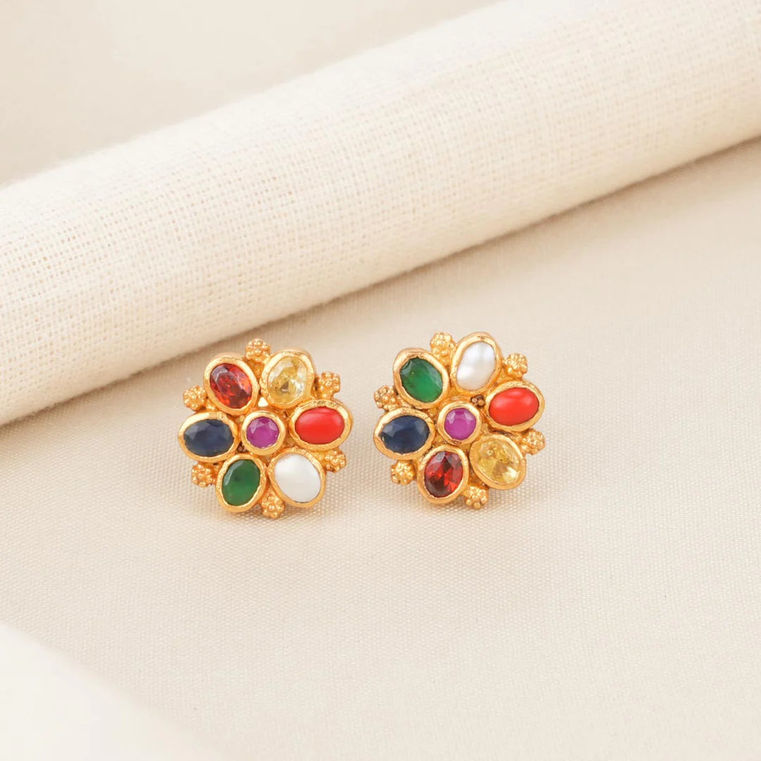 Colorful Stud Arania Earrings