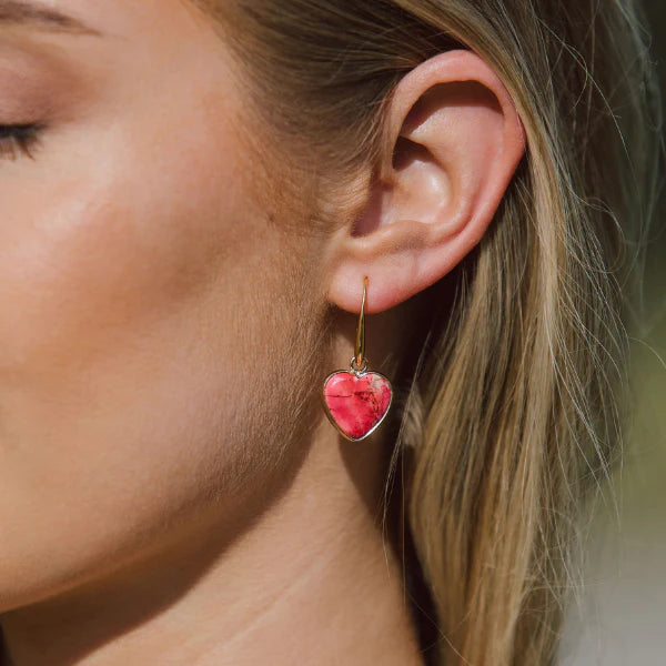 Jasper Love Drop Earrings