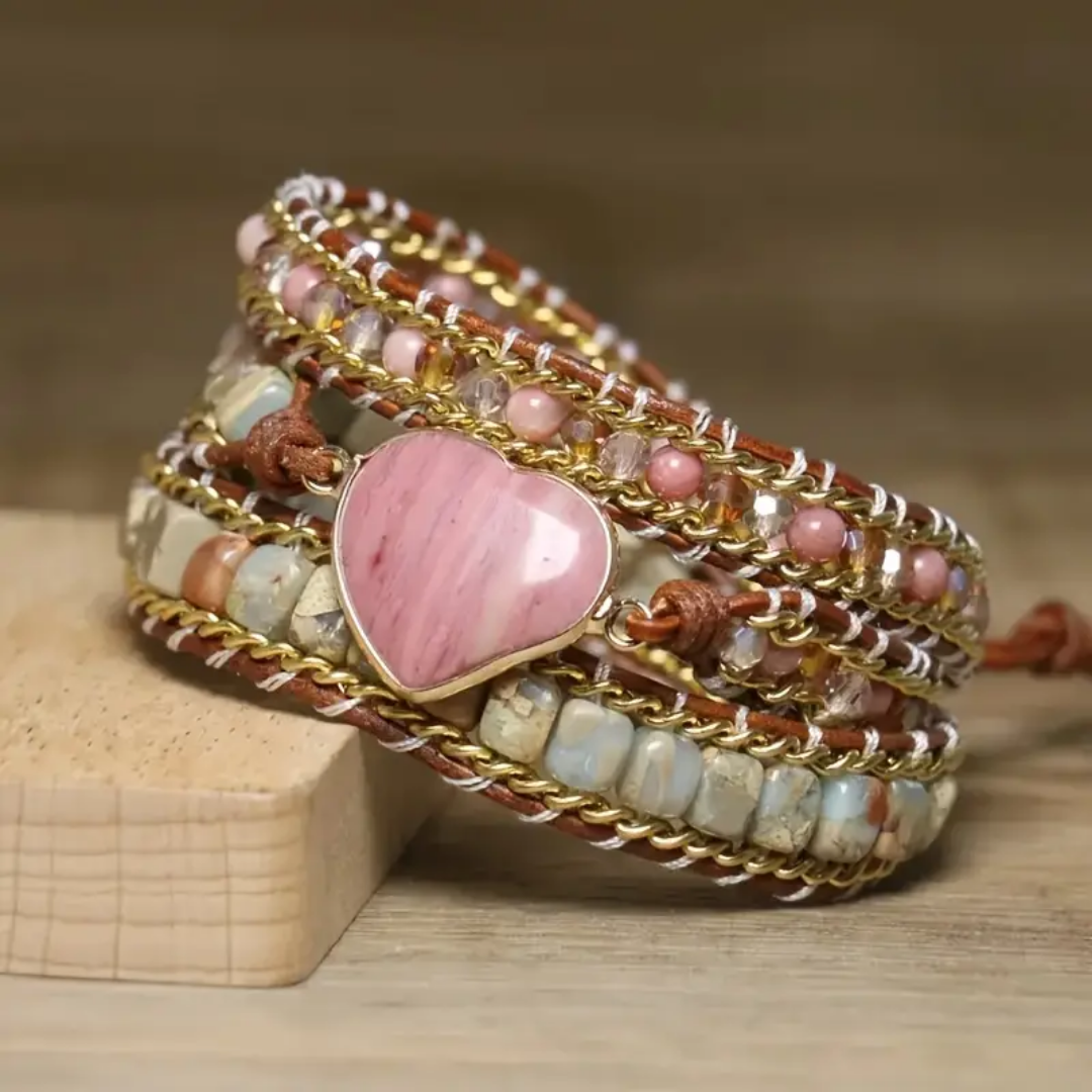 Pink Heart Harmony Bracelet