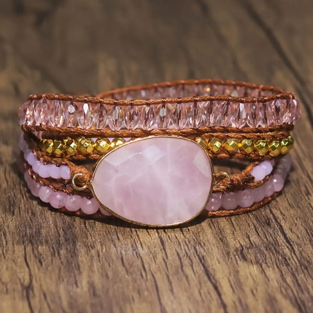 Rose Quartz Radiance Wrap Bracelet
