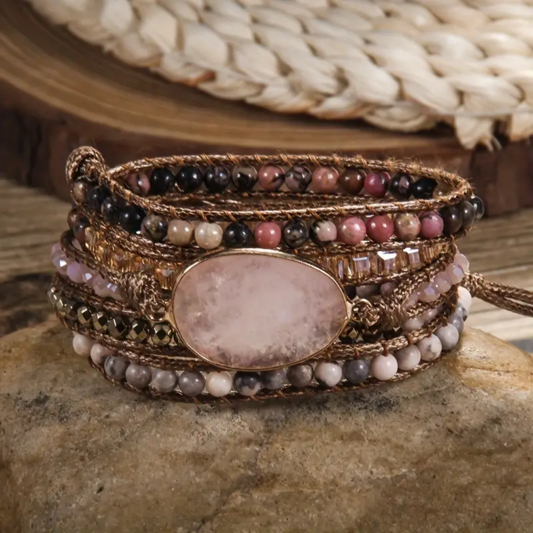 Rose Quartz Self-Love Wrap Bracelet