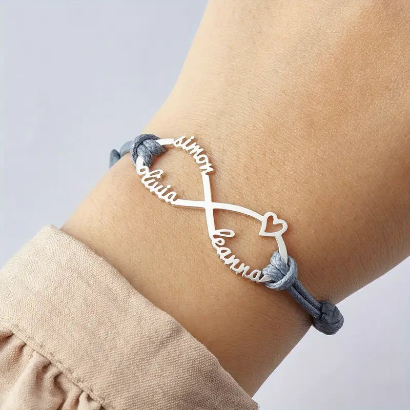 Custom Love 3 Name Bracelet