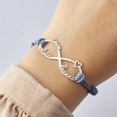 Custom Love 3 Name Bracelet