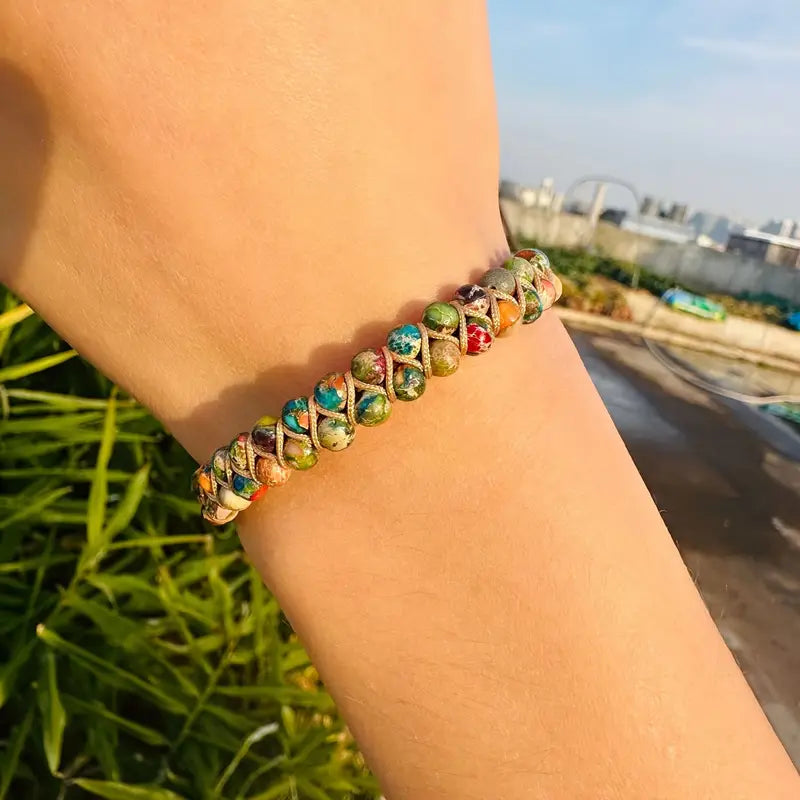Colorful Jasper Energy Bracelet
