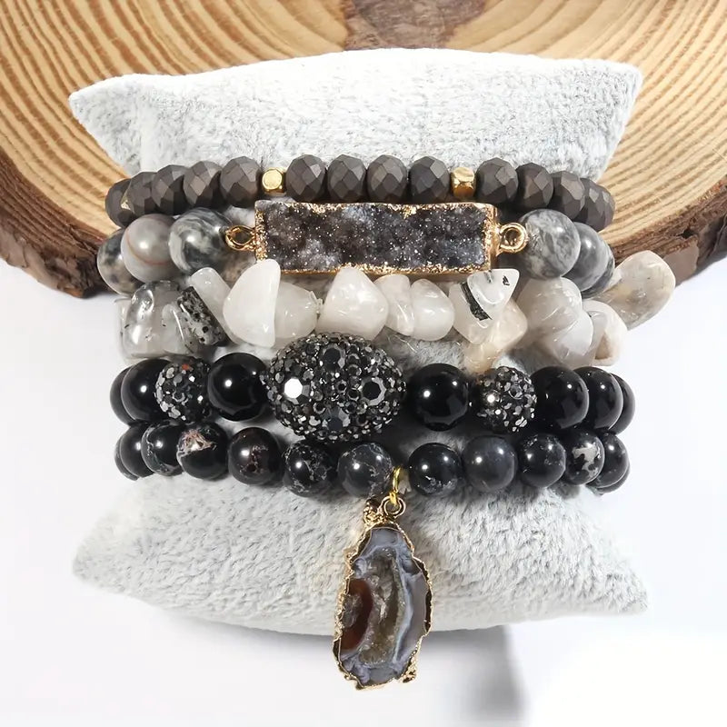 Mystic Power Black & White Bracelet Set