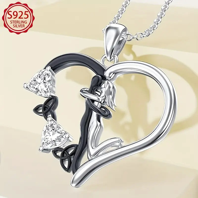 Love & Embrace Silver Necklace