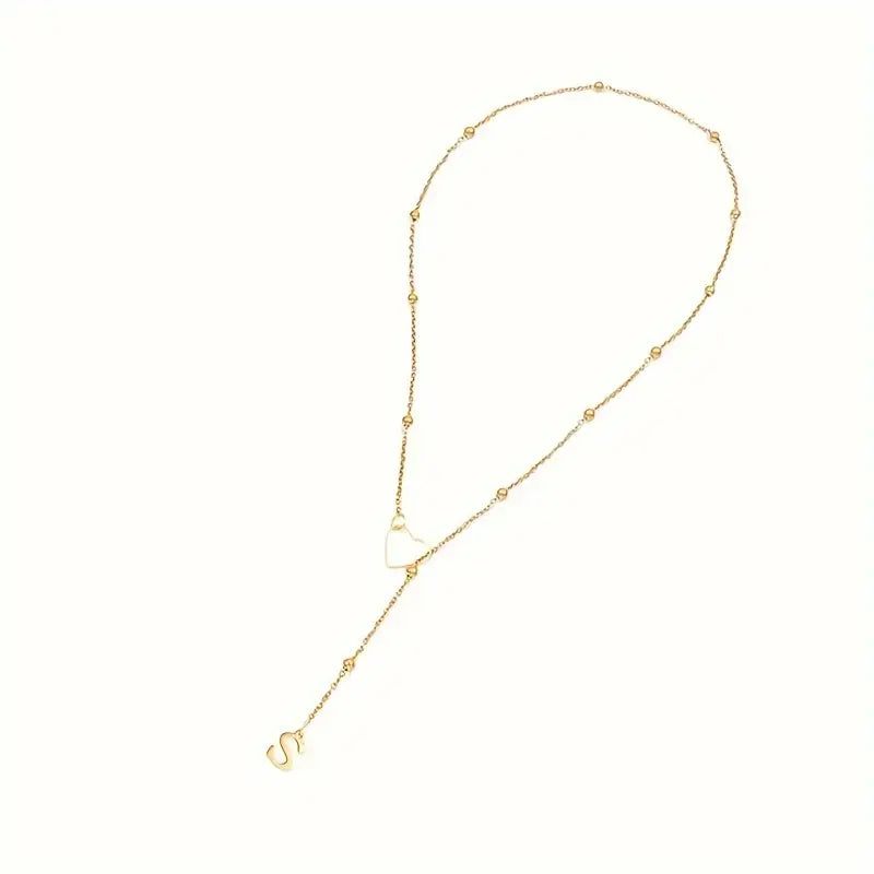 Love Dangling Letter Necklace