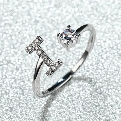 Adjustable Bright Letter Ring