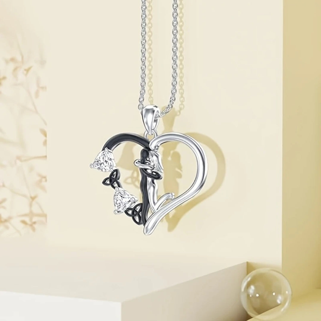 Love & Embrace Silver Necklace